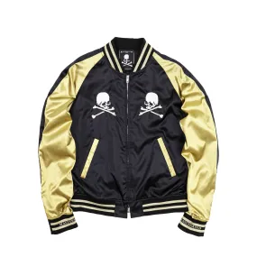 MASTERMIND SKULL SOUVENIR JACKET - BLACK/ GOLD