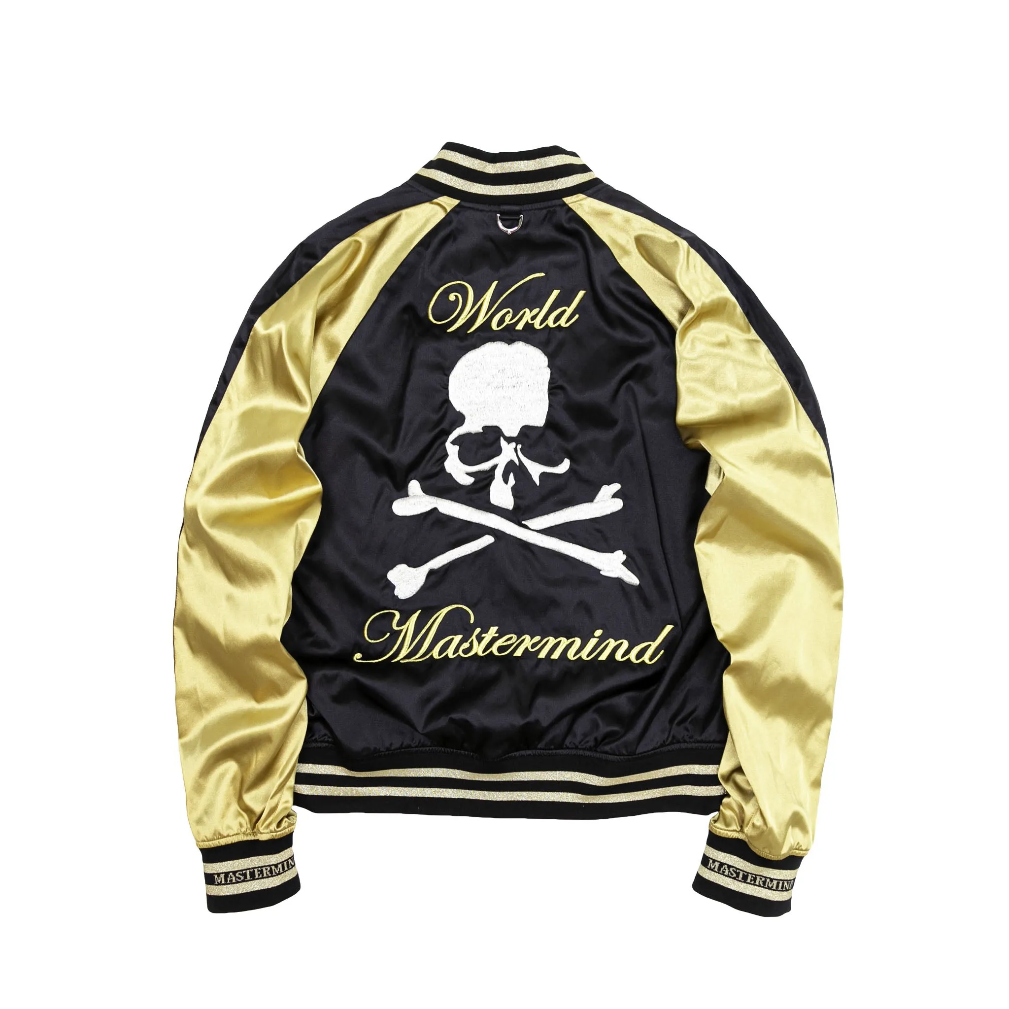 MASTERMIND SKULL SOUVENIR JACKET - BLACK/ GOLD