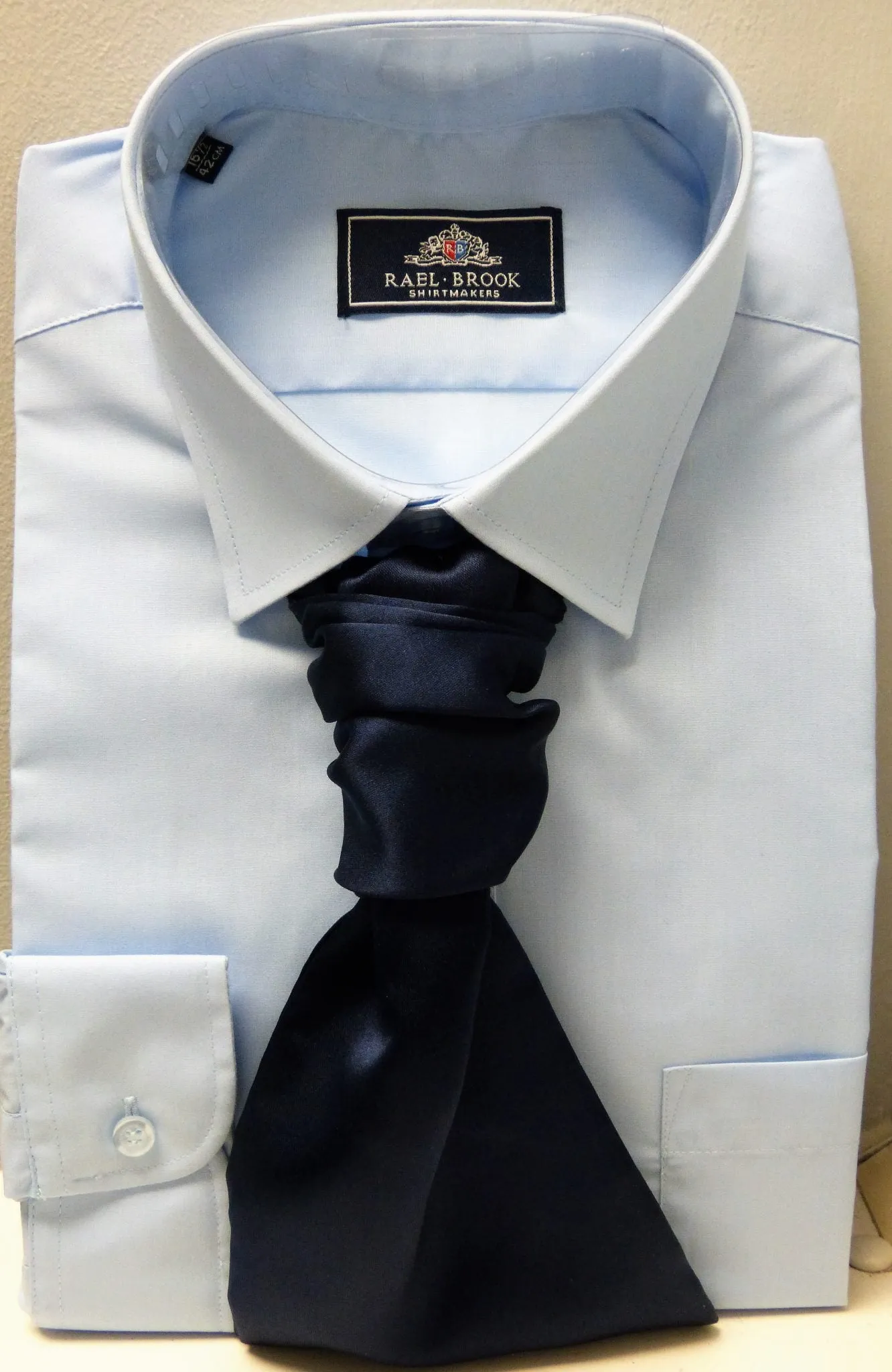 Mens Powder Blue Standard Collar Shirt