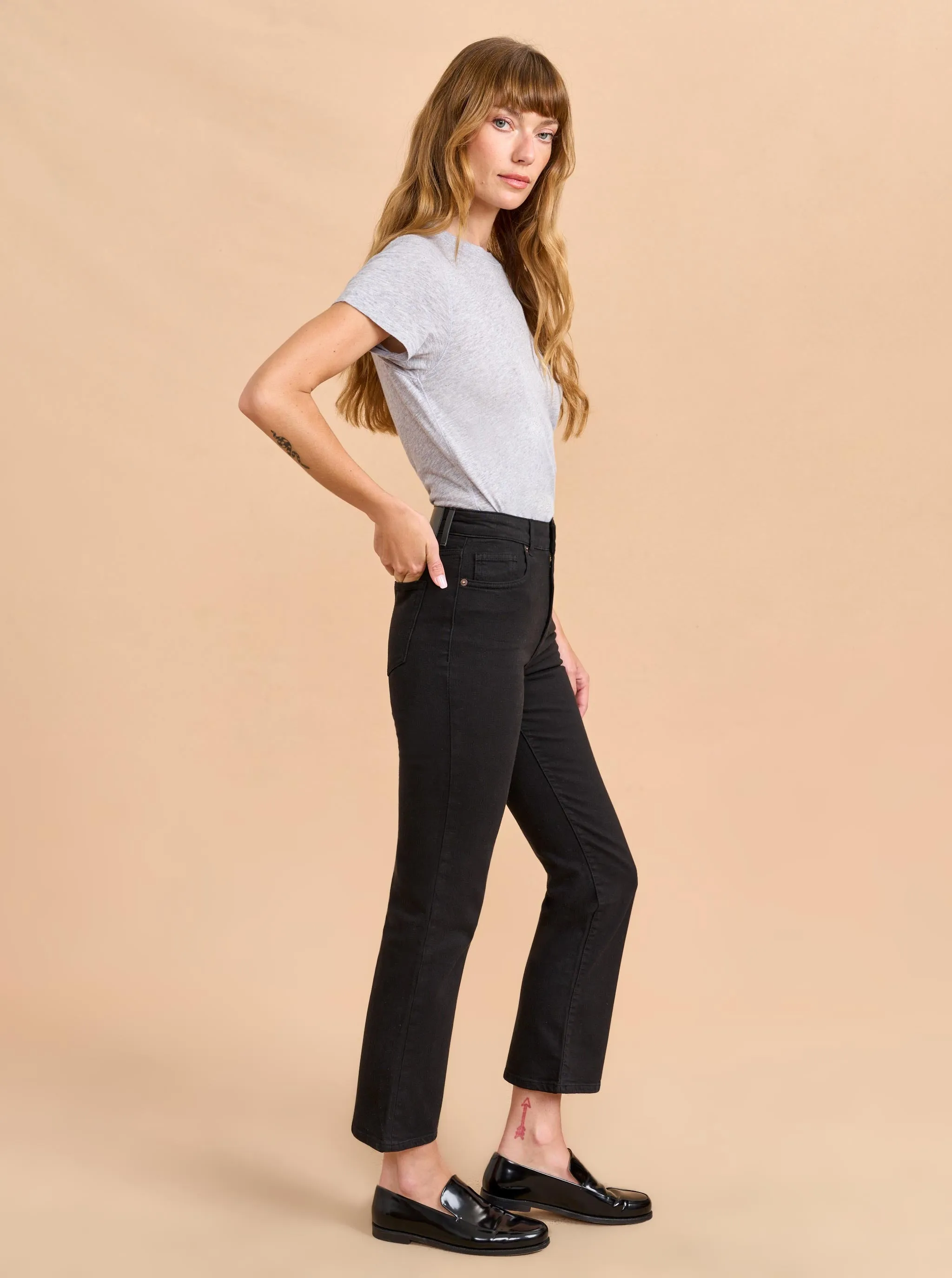 Meredith High-Rise Cropped Flare Jean