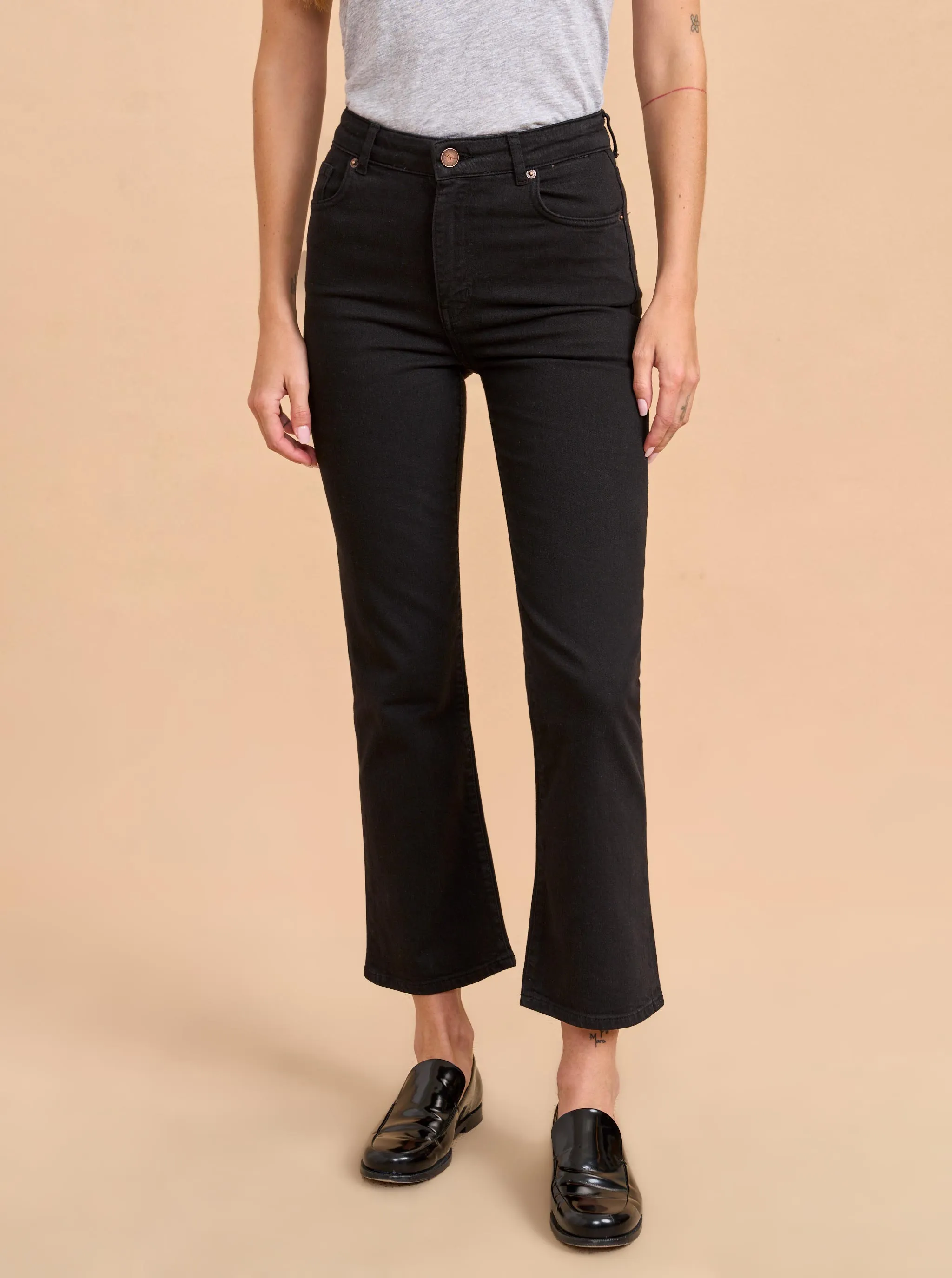 Meredith High-Rise Cropped Flare Jean