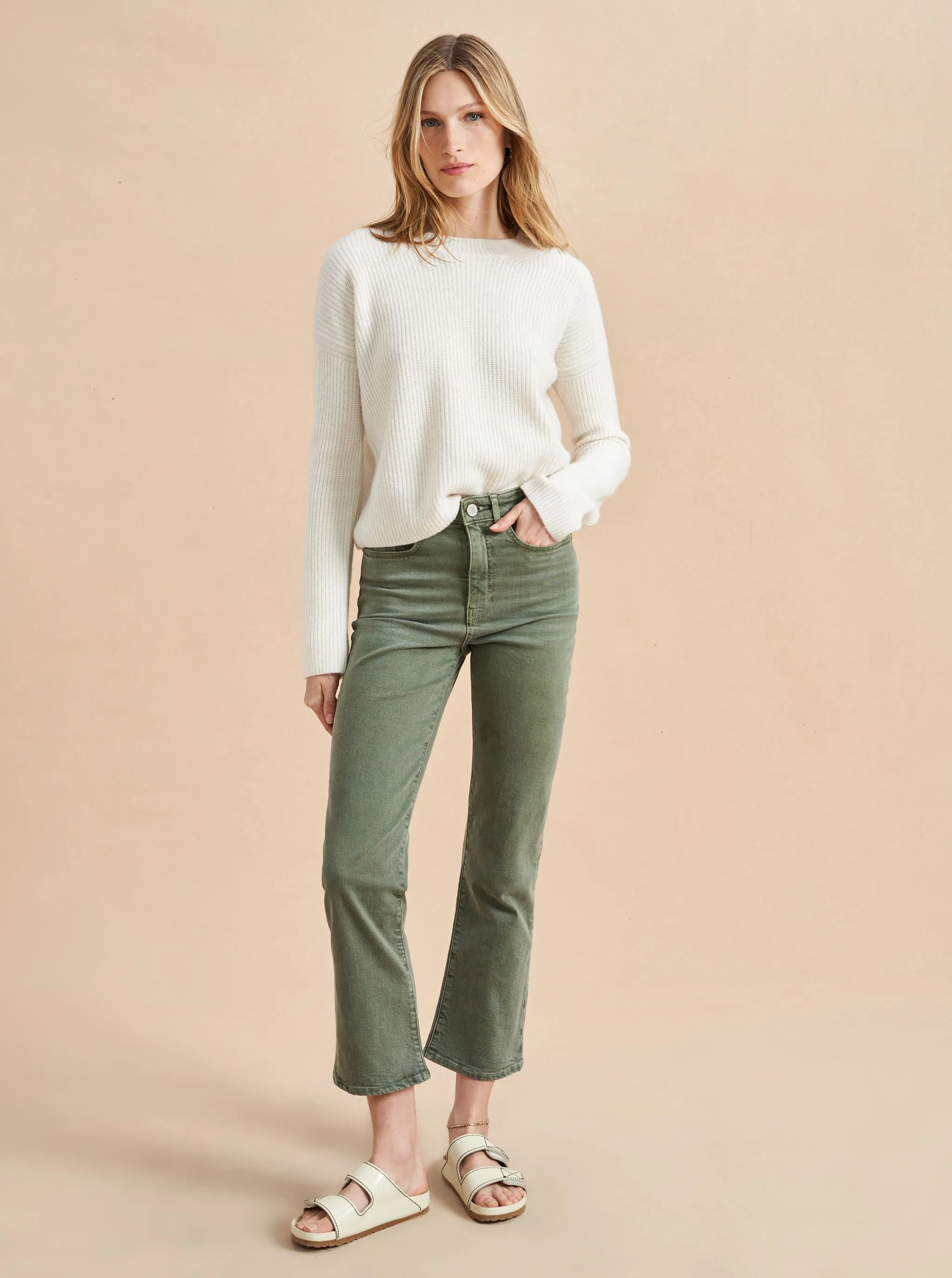 Meredith High-Rise Cropped Flare Jean