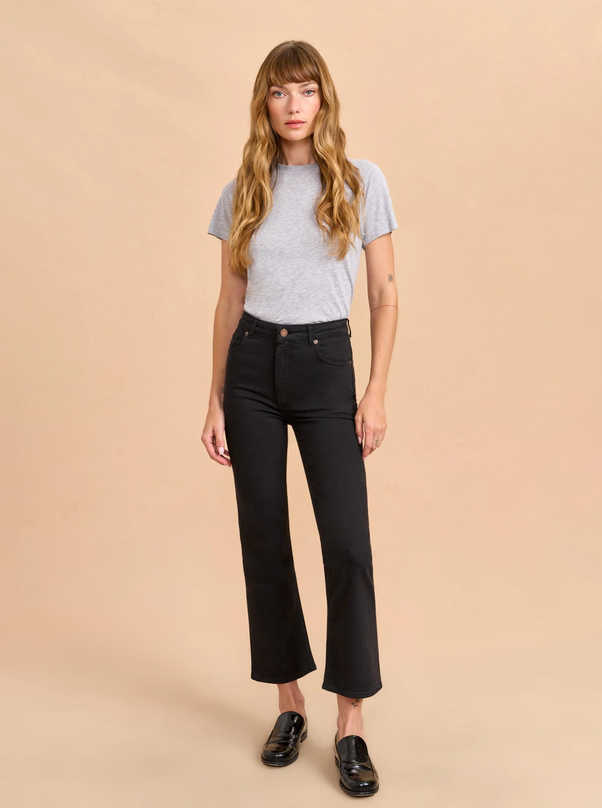 Meredith High-Rise Cropped Flare Jean