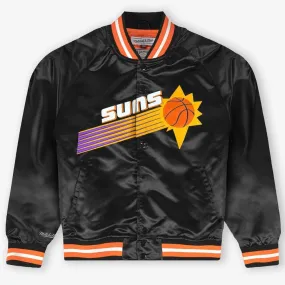 Mitchell & Ness Nba Phoenix Suns Lightweight Satin Jacket (Black)