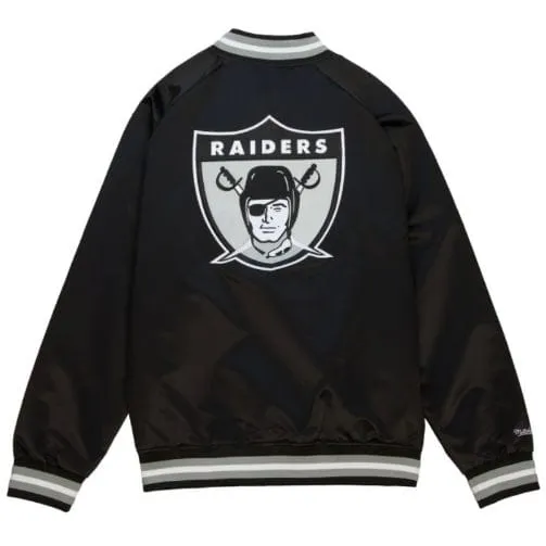 Mitchell & Ness NFL Oakland Raiders Double Clutch Jacket (Black/White)