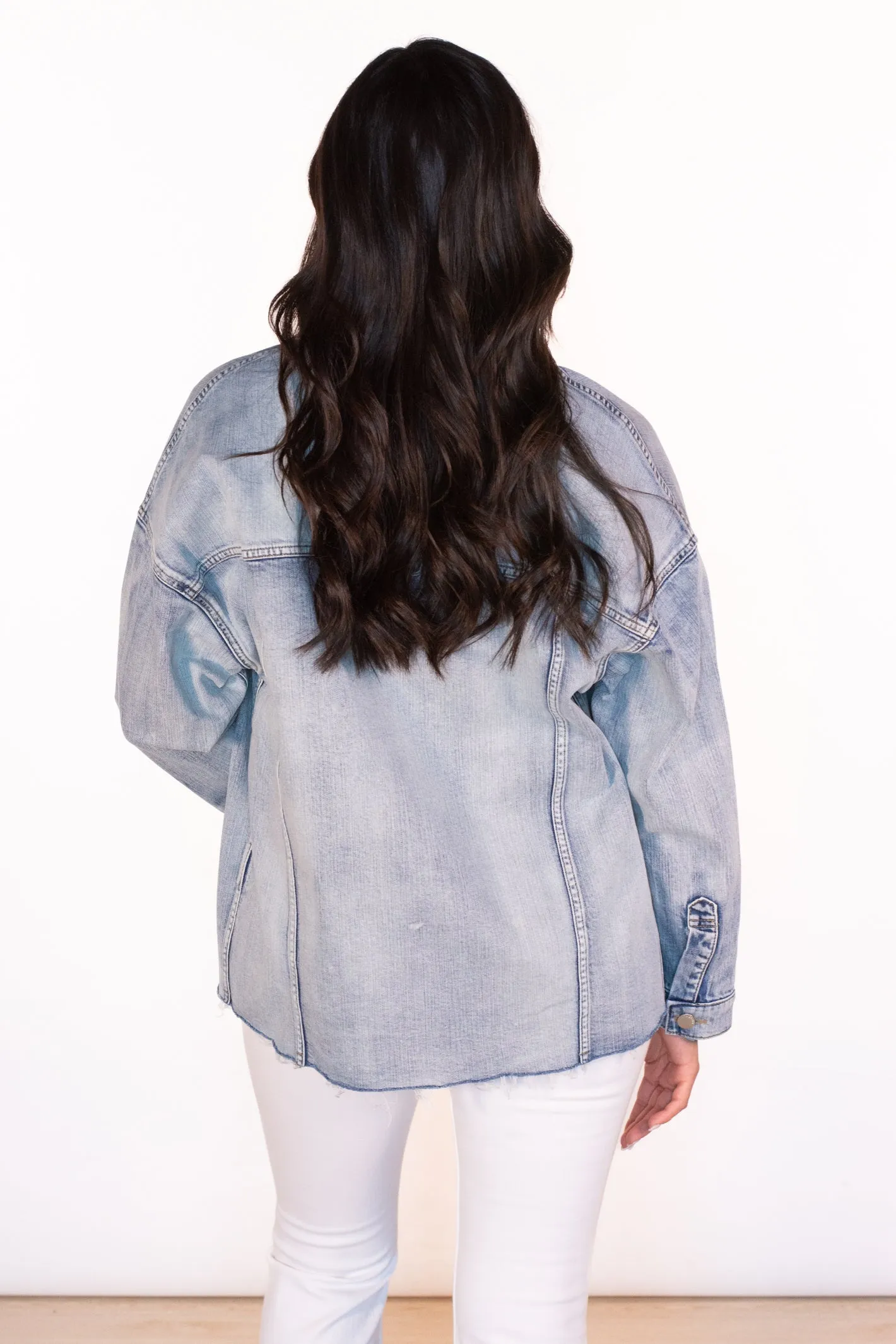 Modern Edge Light Wash Denim Jacket