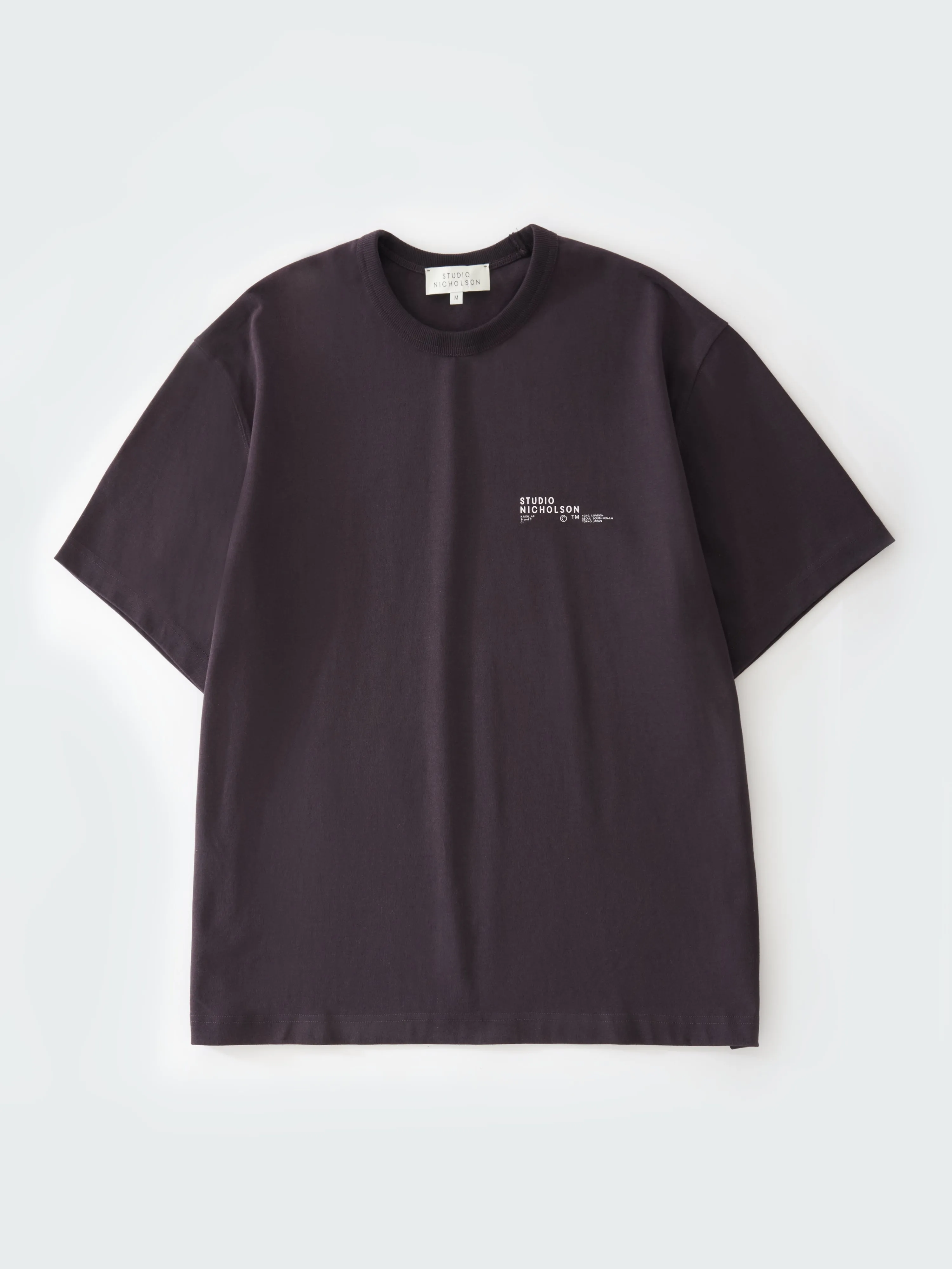 Module T-Shirt in Black Grape