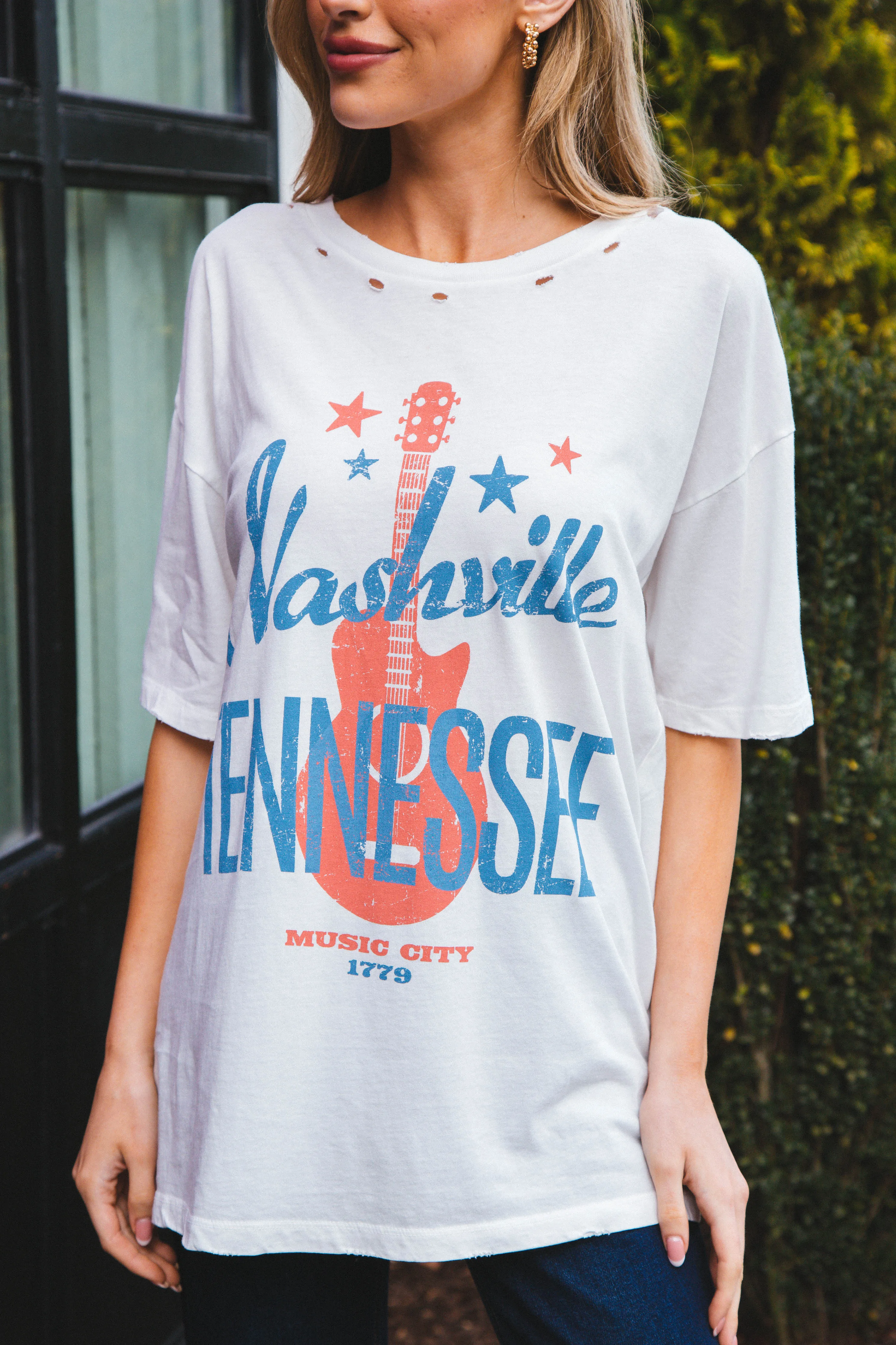 Music City Tee,  Ivory