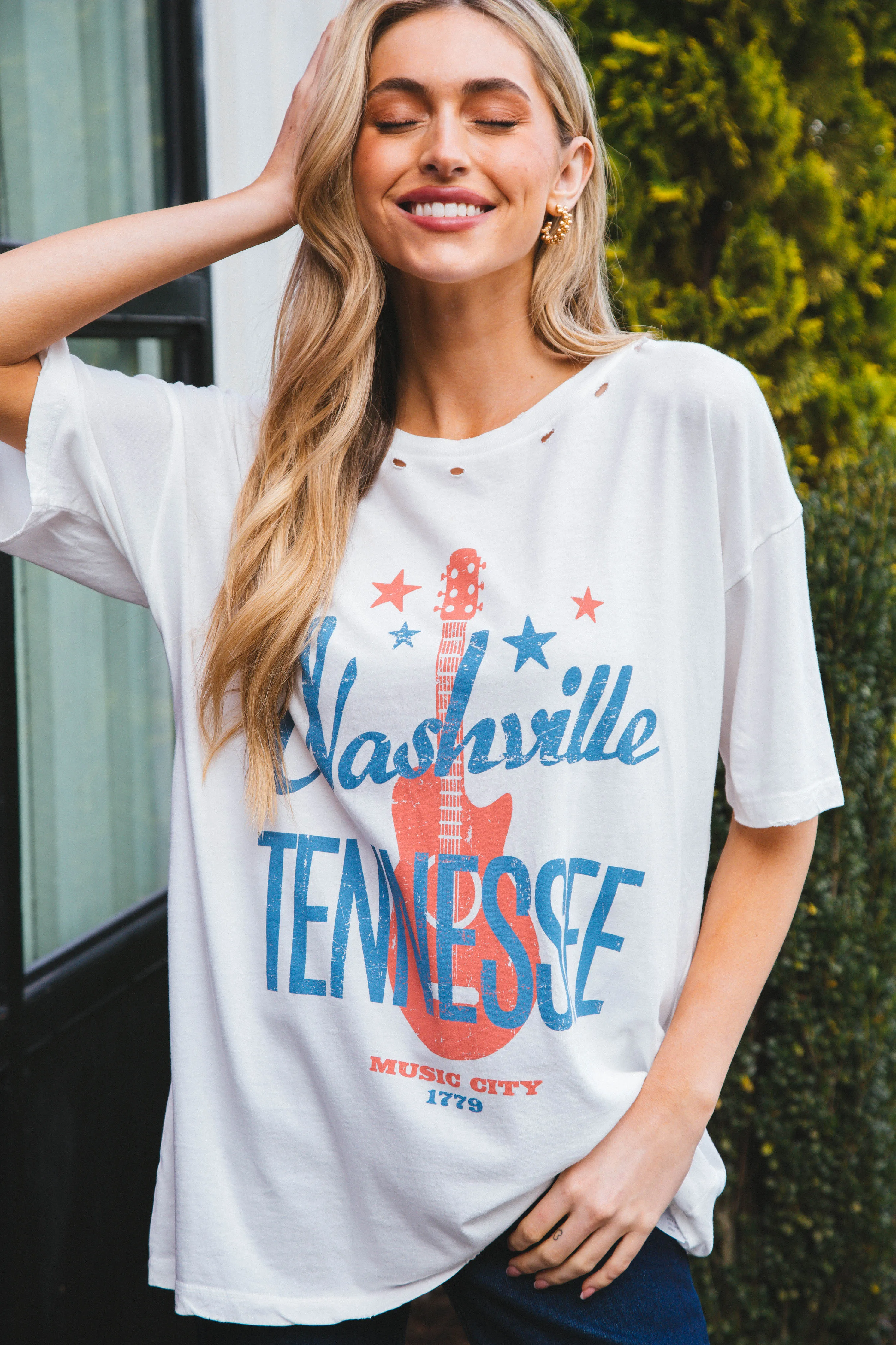 Music City Tee,  Ivory