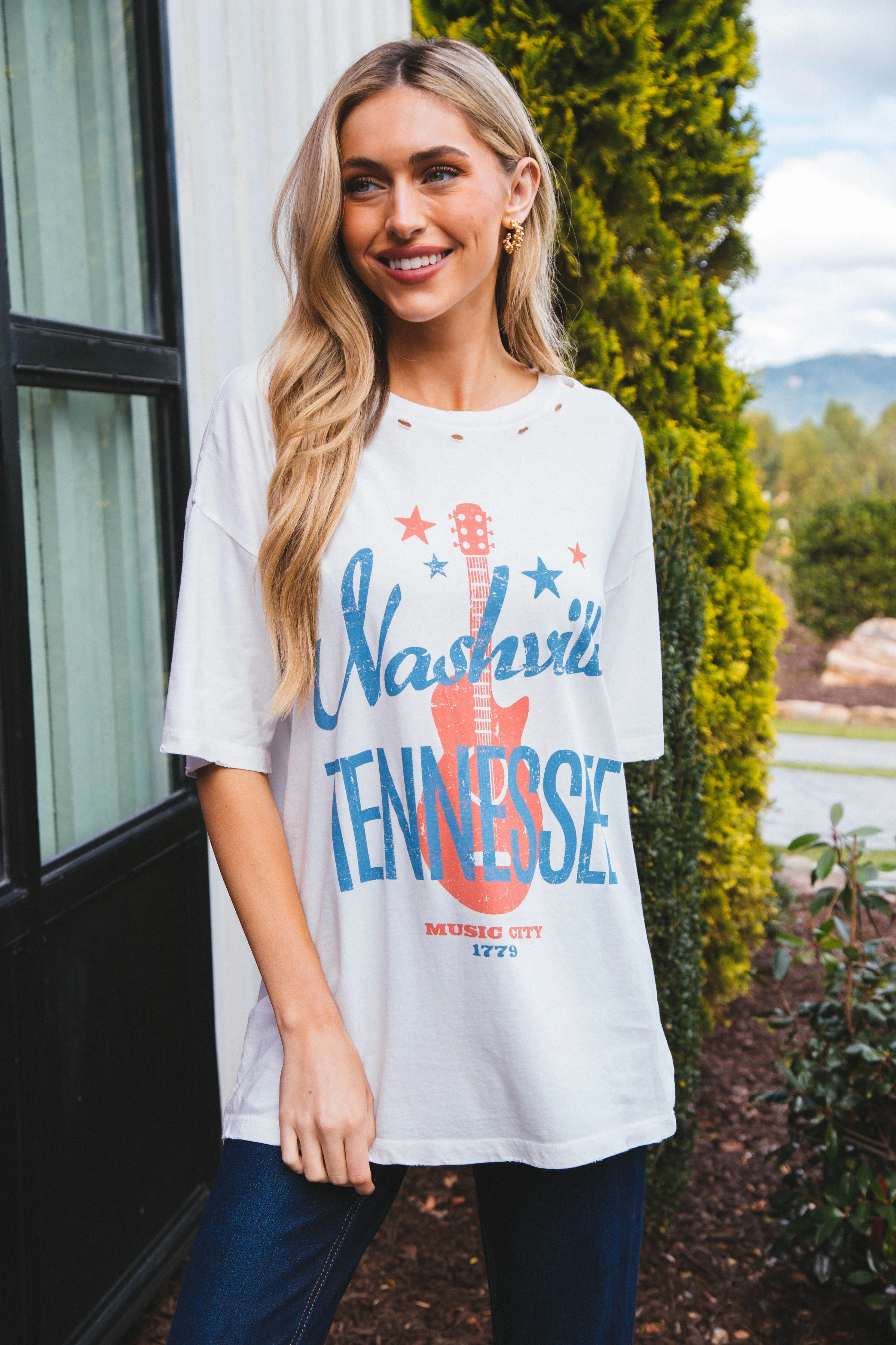 Music City Tee,  Ivory