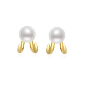 New Yorker Duo Style Freshwater Pearl Earrings WE00530