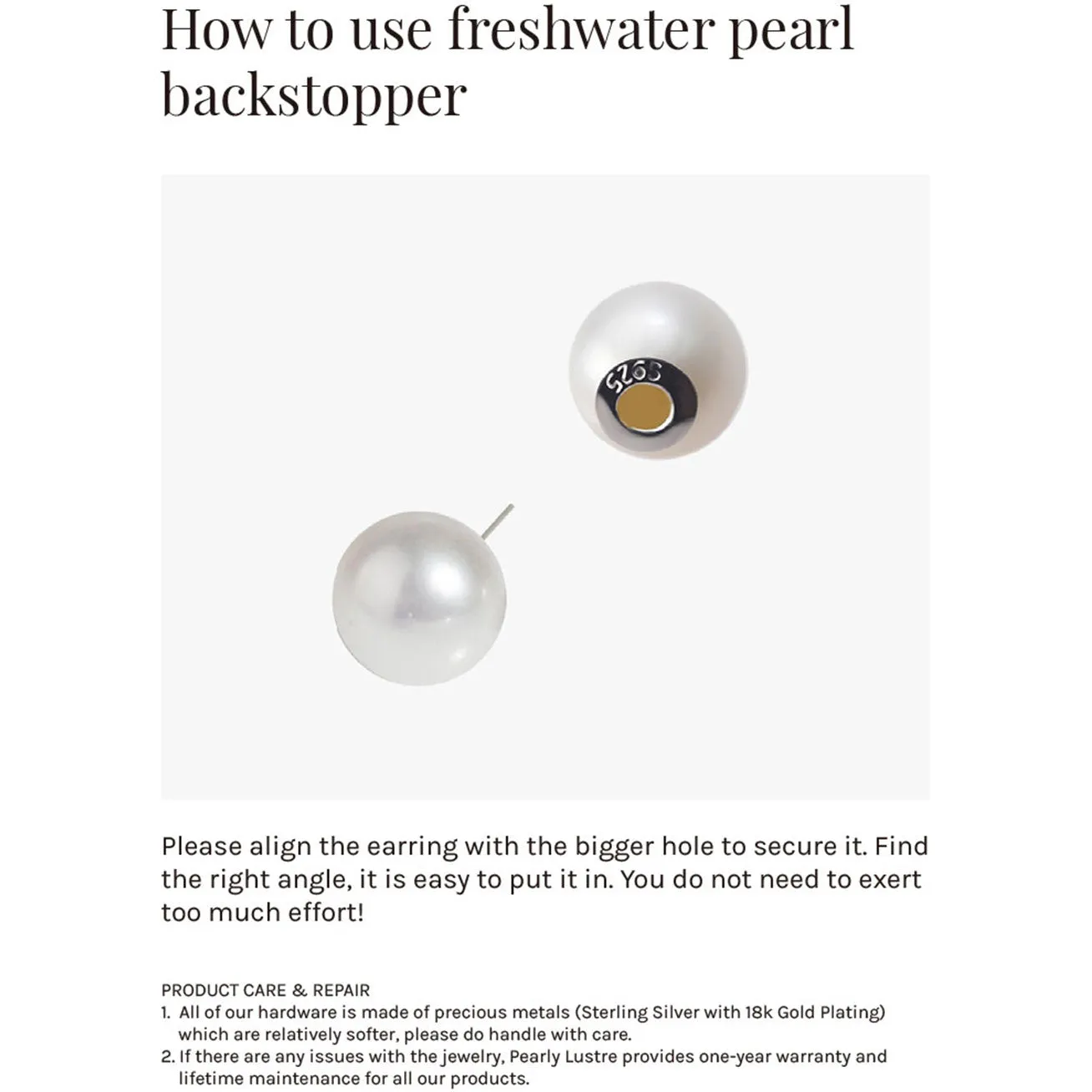 New Yorker Duo Style Freshwater Pearl Earrings WE00530