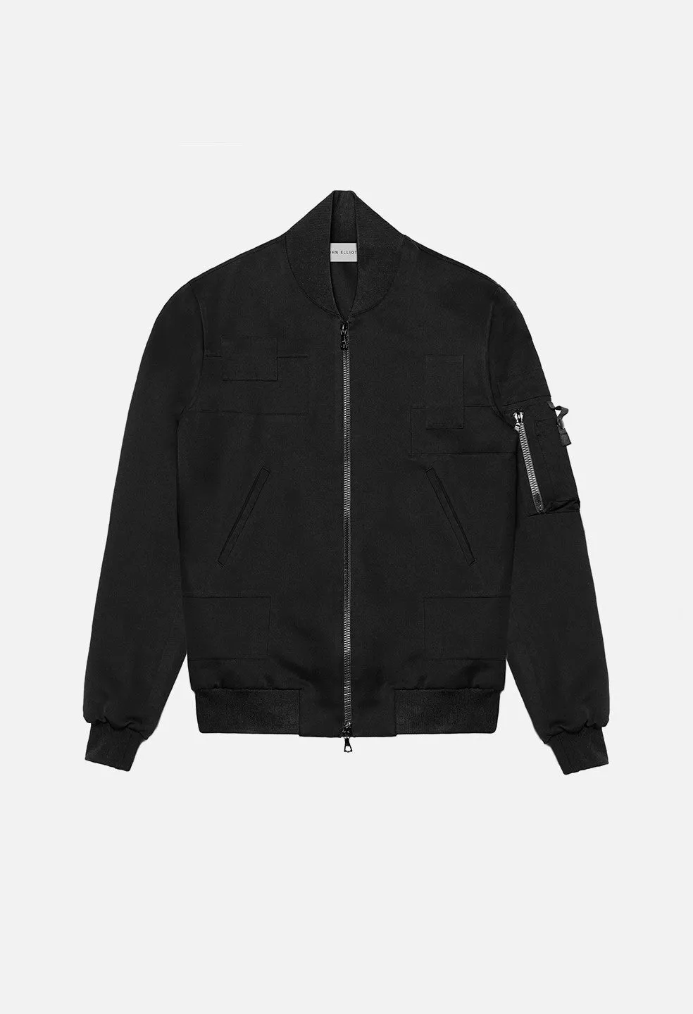 Paneled Flight Jacket / Pitch Black