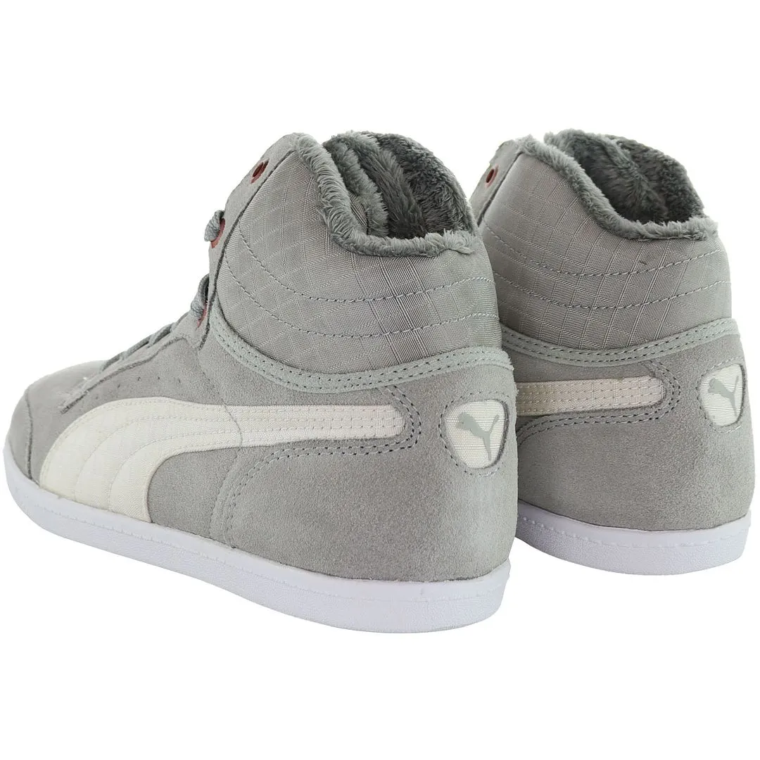 Puma Glyde Court Fur Womens Grey Trainers