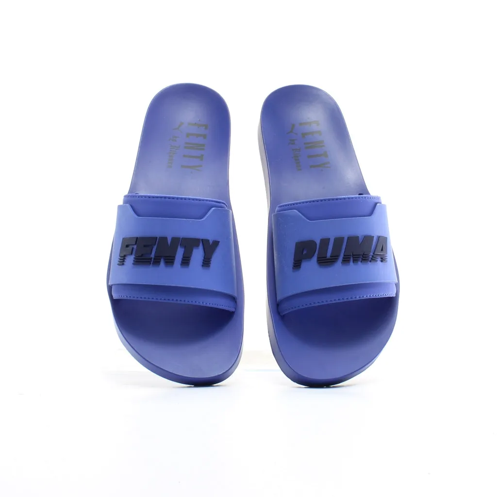 Puma x Rihanna Fenty Surf Blue Synthetic Womens Slip On Sliders 367747 03