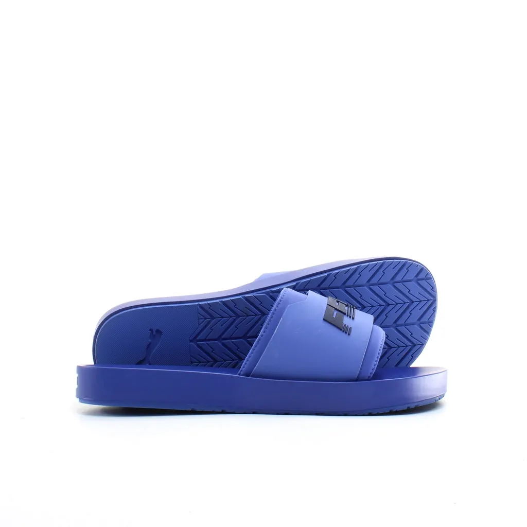 Puma x Rihanna Fenty Surf Blue Synthetic Womens Slip On Sliders 367747 03