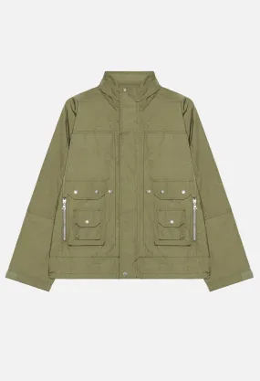 Quilted Nylon Hunting Jacket / Olive