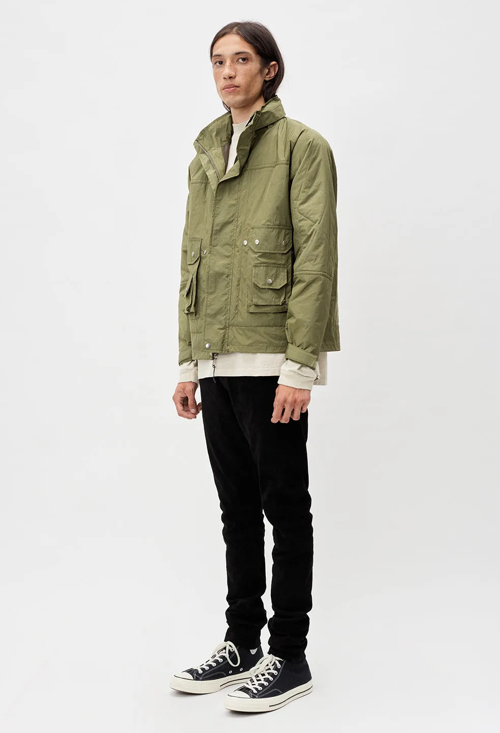 Quilted Nylon Hunting Jacket / Olive