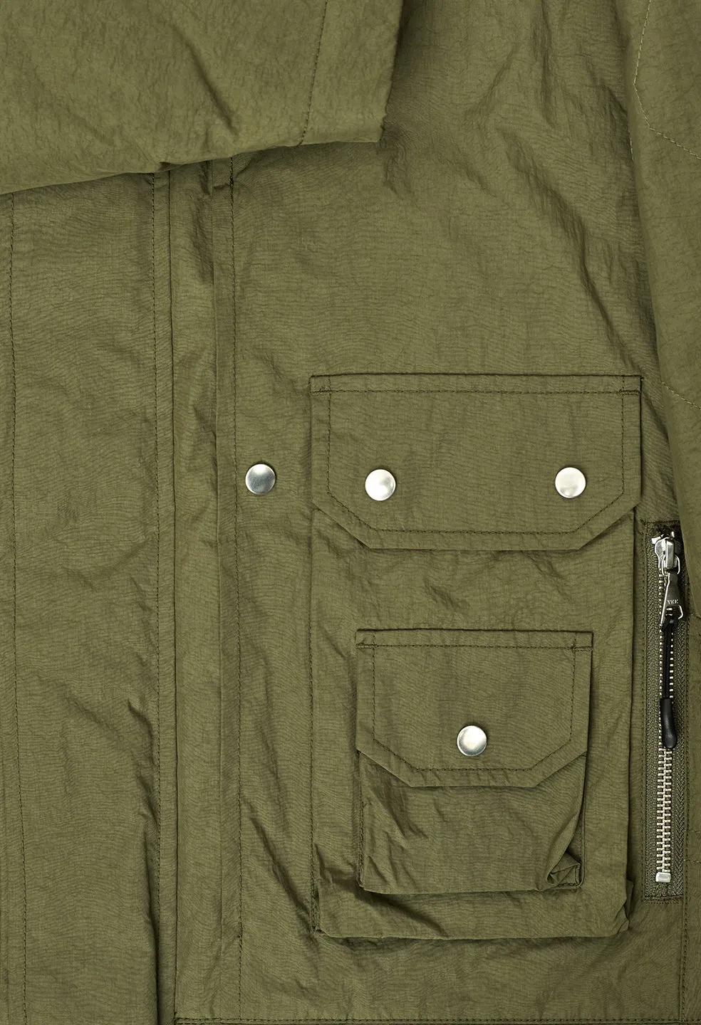 Quilted Nylon Hunting Jacket / Olive