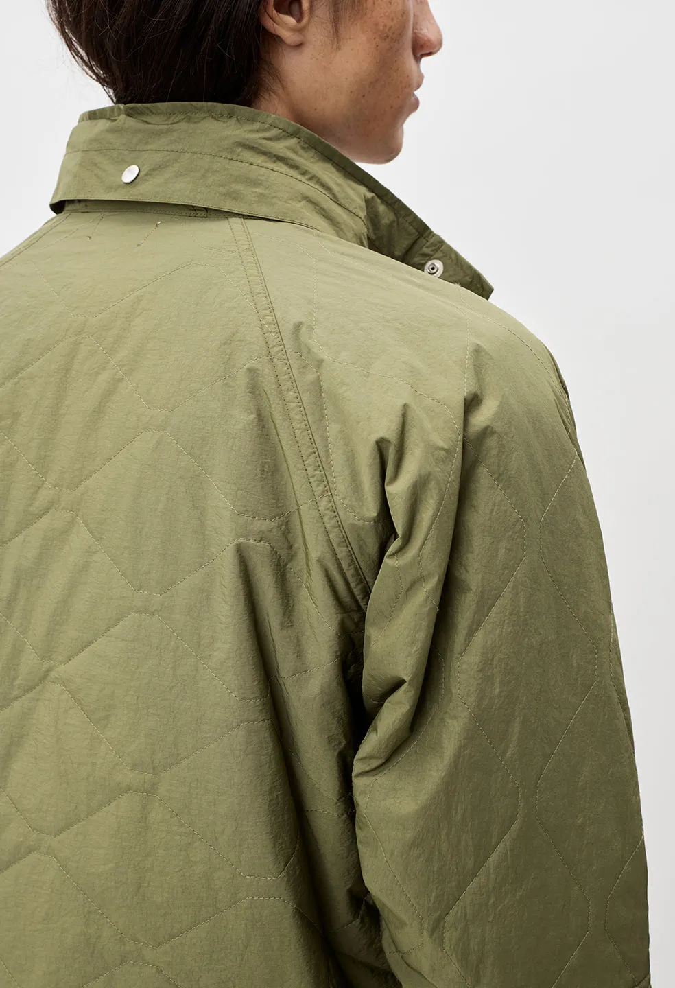 Quilted Nylon Hunting Jacket / Olive