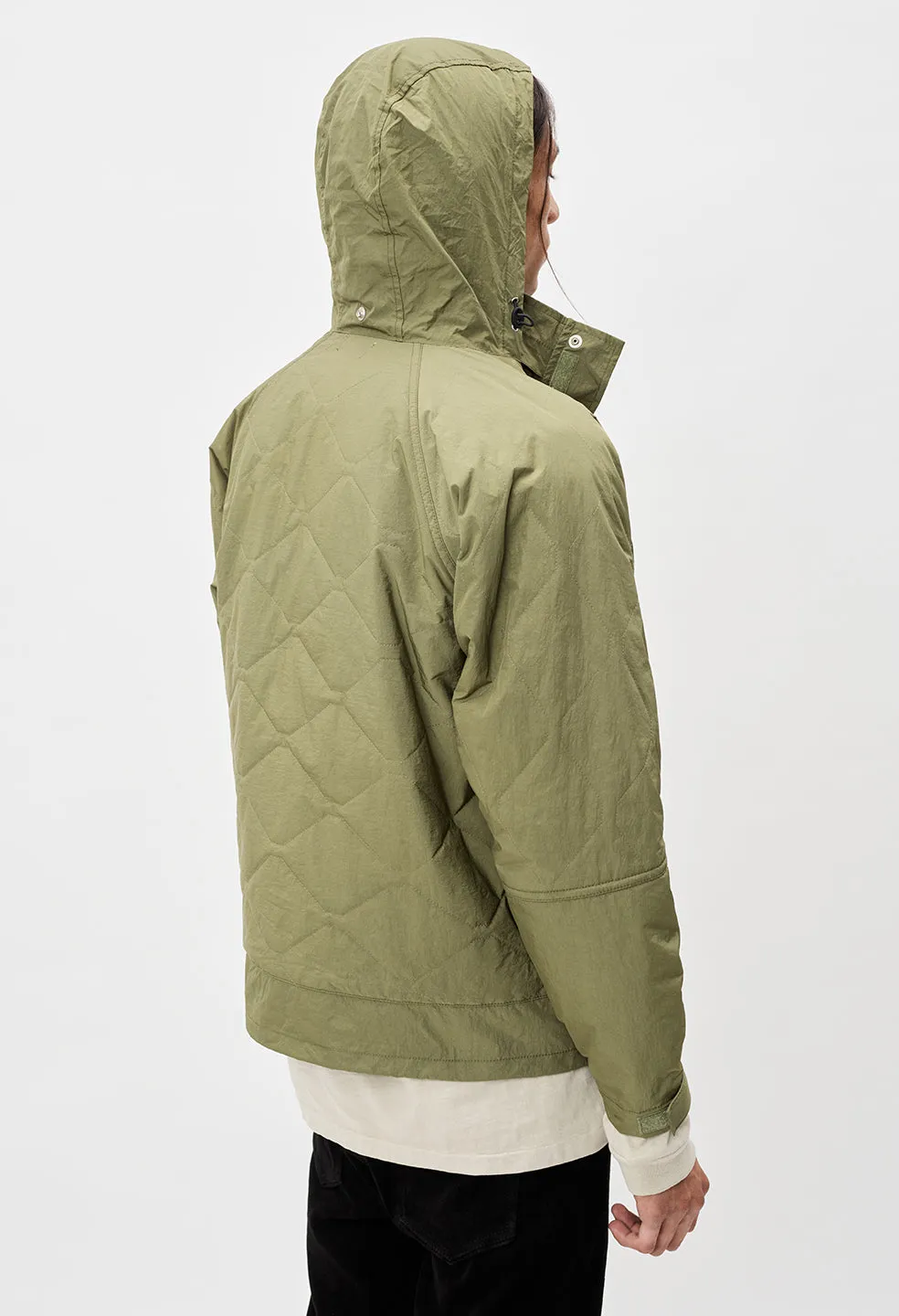 Quilted Nylon Hunting Jacket / Olive