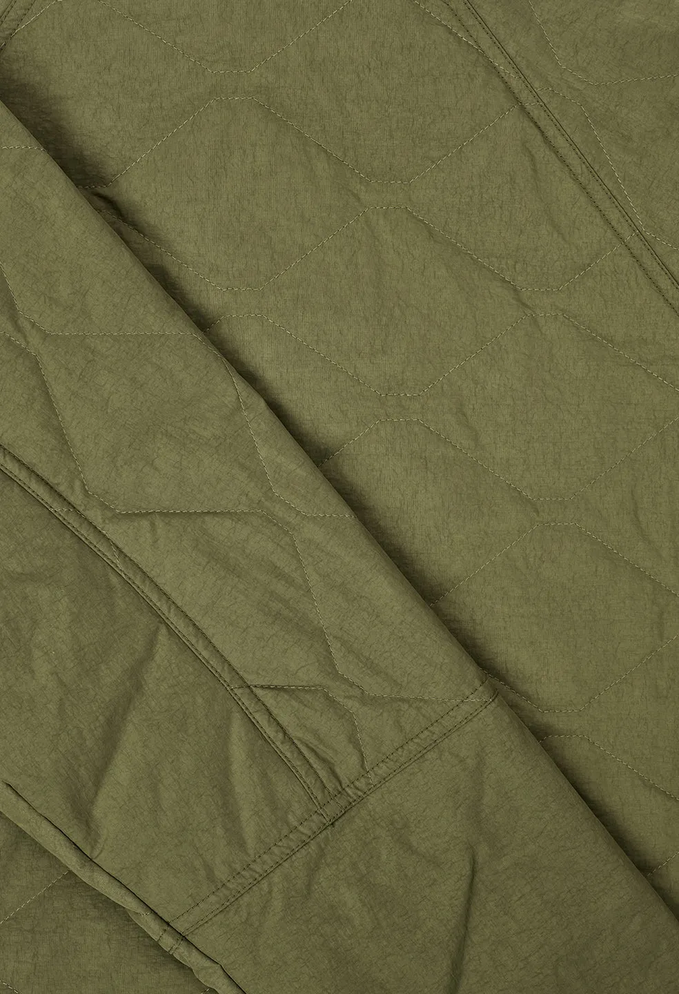 Quilted Nylon Hunting Jacket / Olive