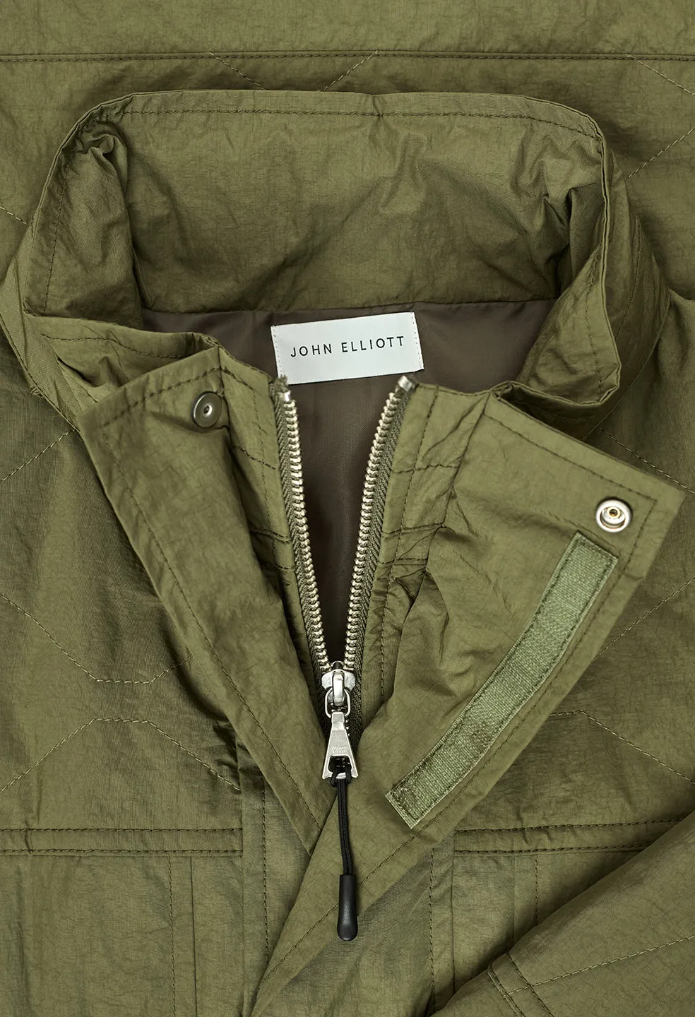 Quilted Nylon Hunting Jacket / Olive