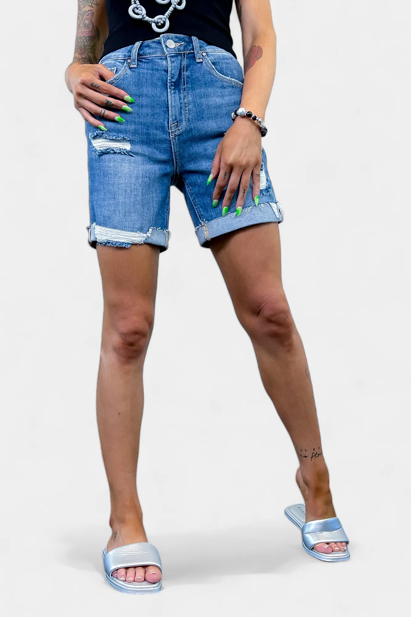 Risen RDS6047 Denim Shorts