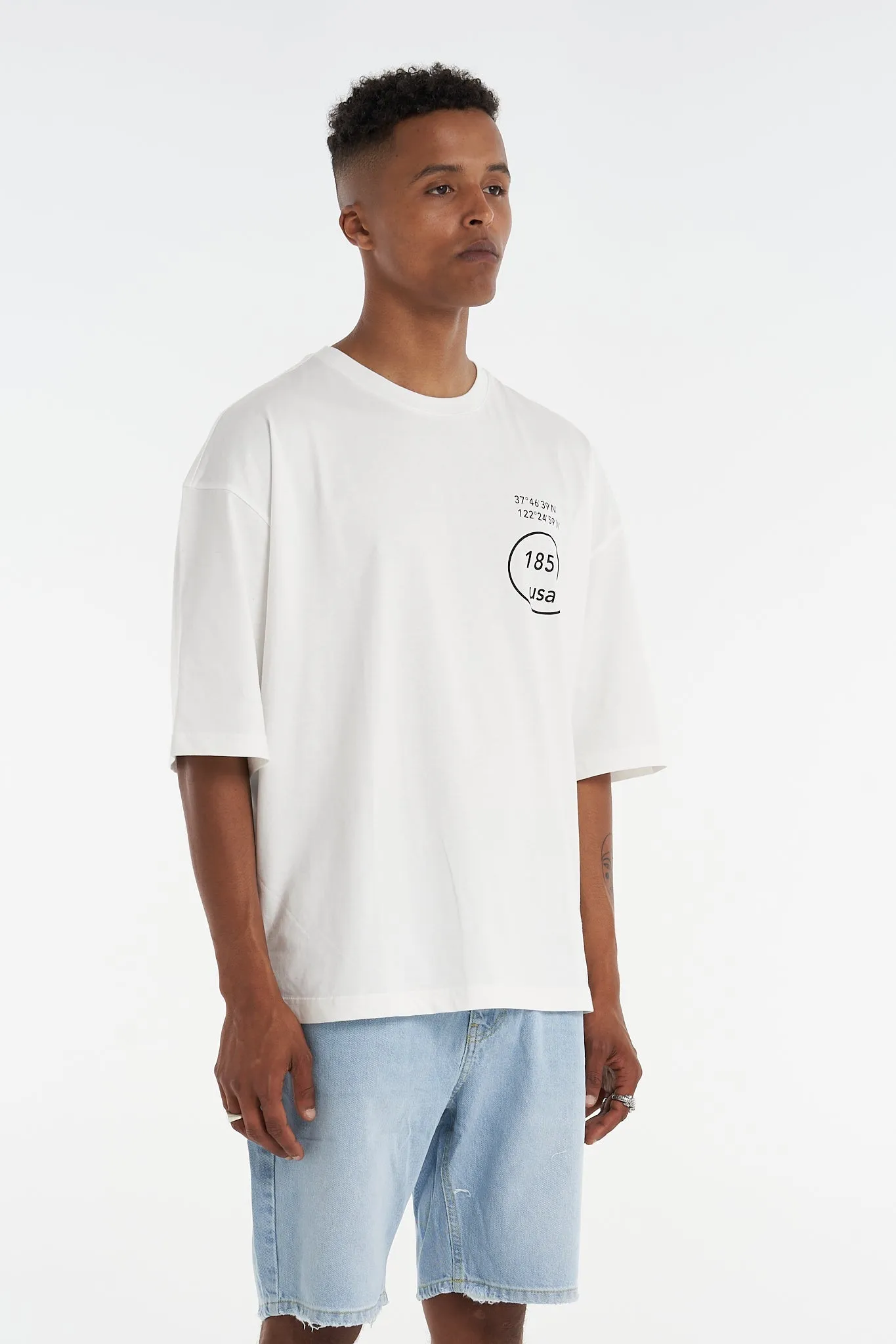 San Francisco Oversized Tee White