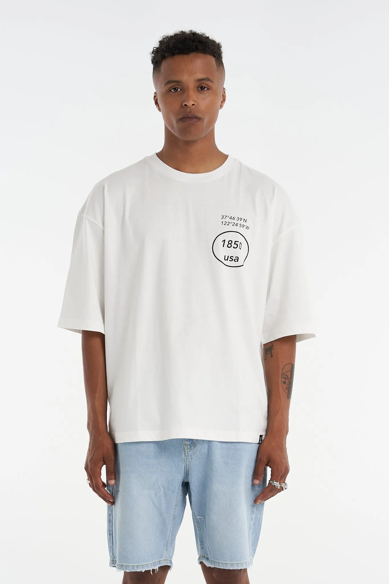 San Francisco Oversized Tee White