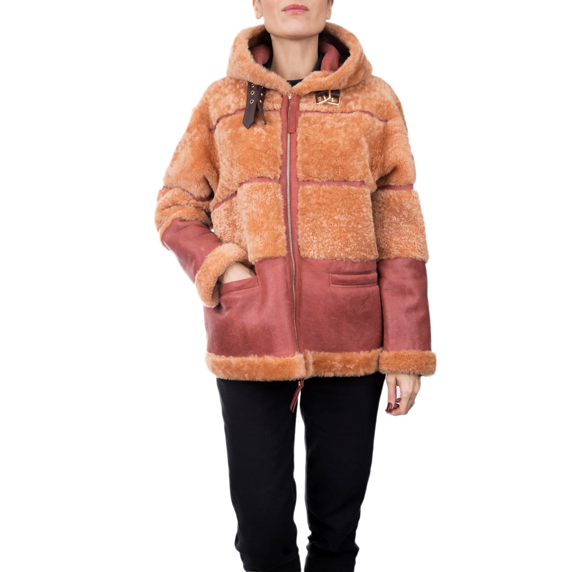 Shearling Coat Kansas Cognac