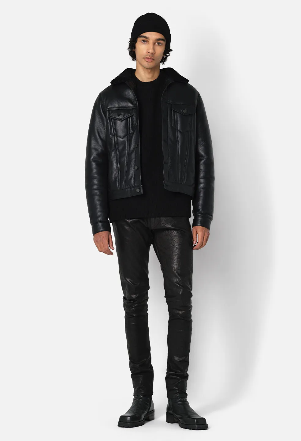 Shearling Thumper Jacket / Black