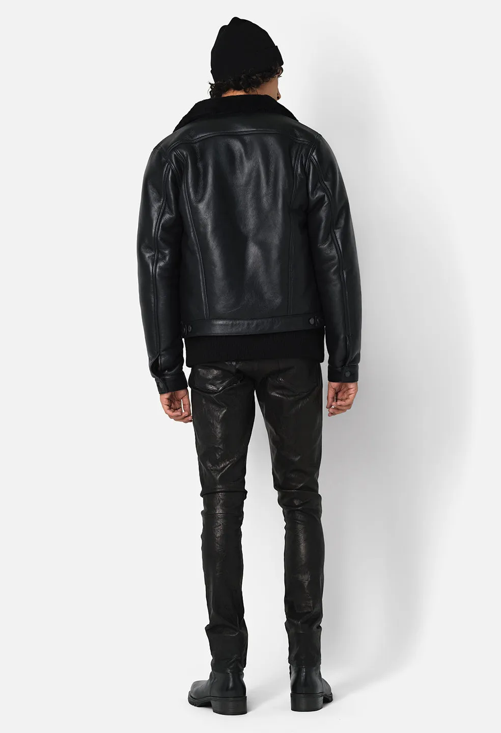 Shearling Thumper Jacket / Black