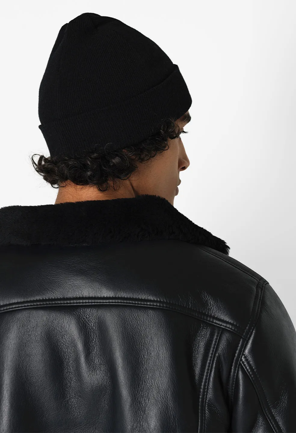 Shearling Thumper Jacket / Black