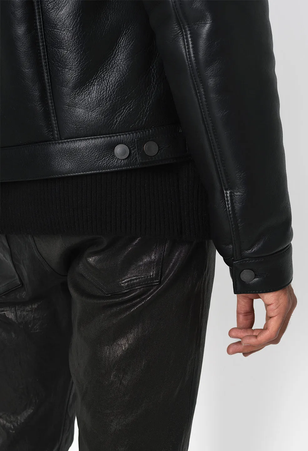 Shearling Thumper Jacket / Black