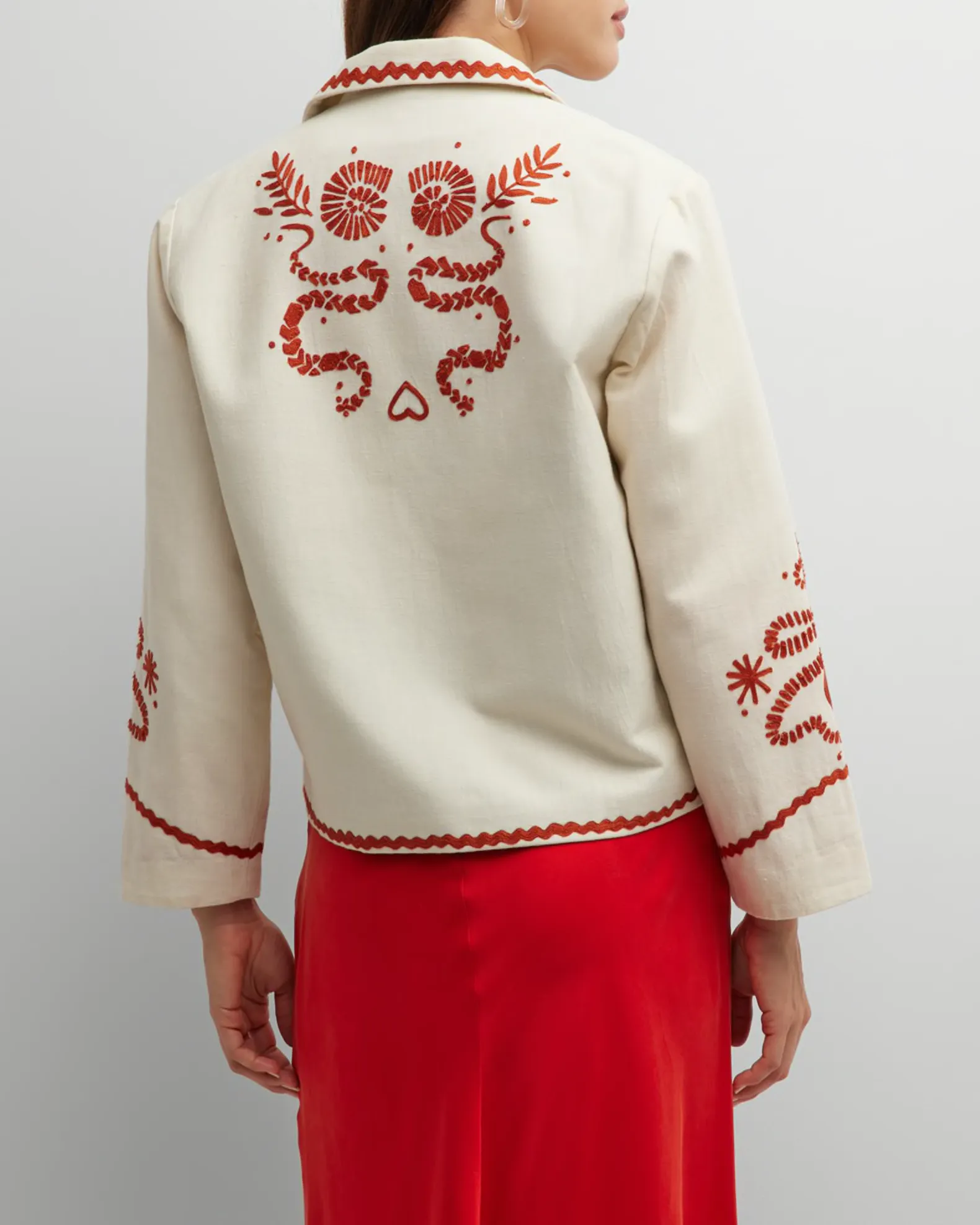 Snake & Snail Embroidered Jacket