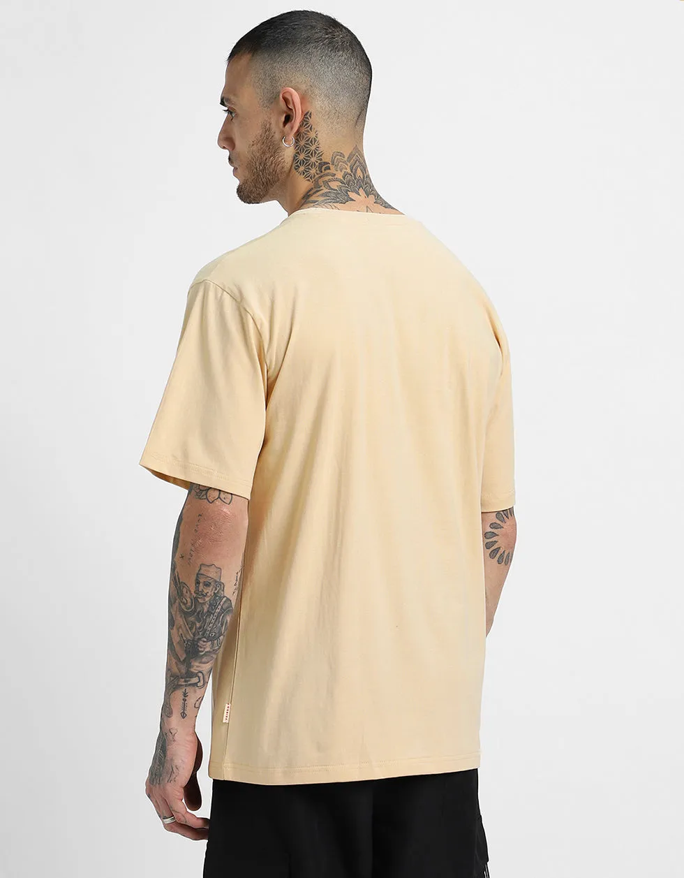 Swan White Solid Oversized Tshirt