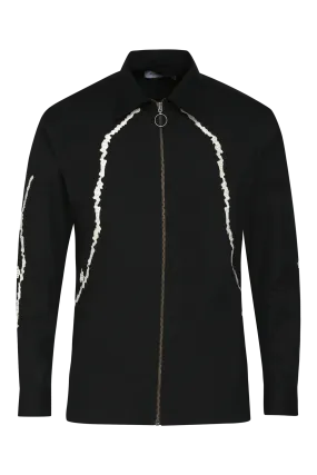 The Thunder Bolt Shacket in Black