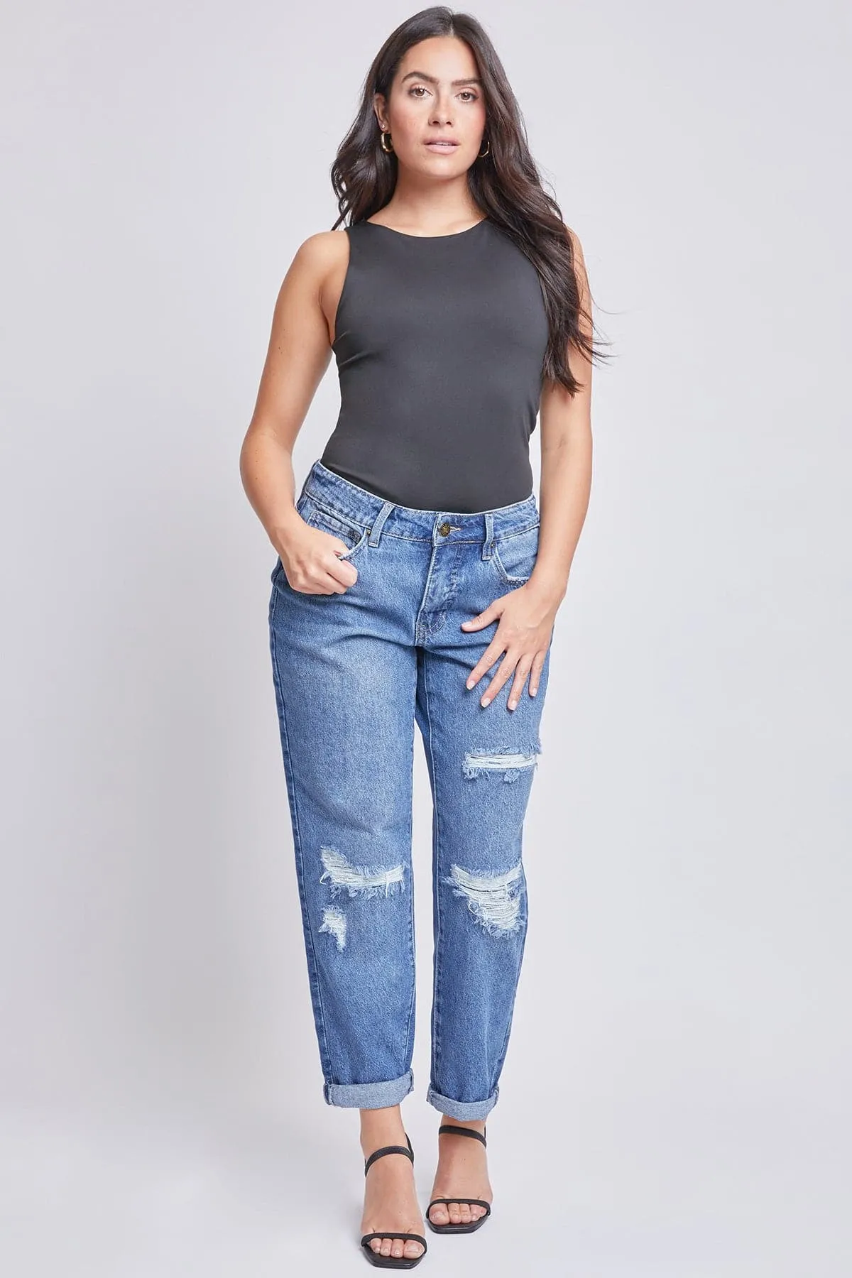 Women's Dream Mid Rise Boyfriend Fit Jeans